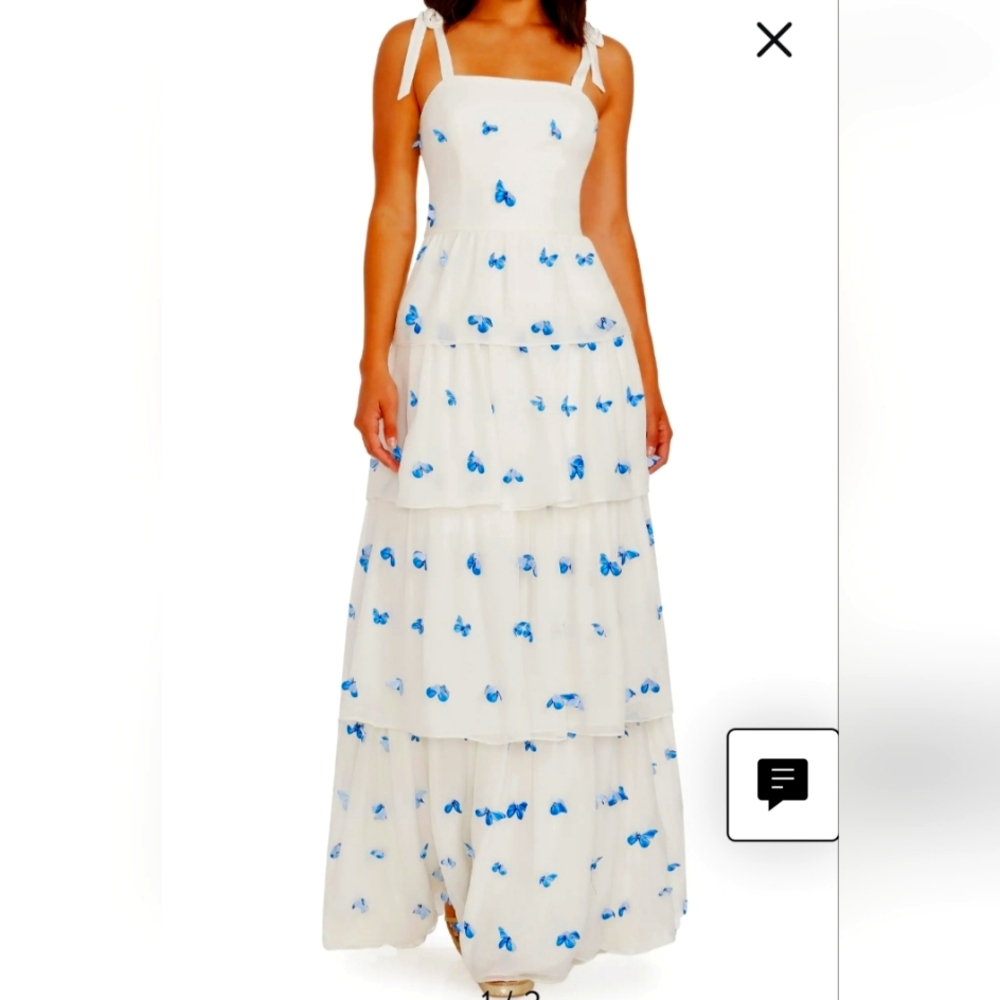 Butterfly dress by Dress the Population NWT Gal Meets Glam Agua Bendita